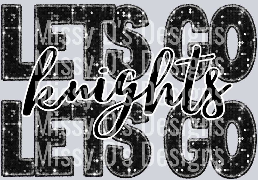 lets go knights black