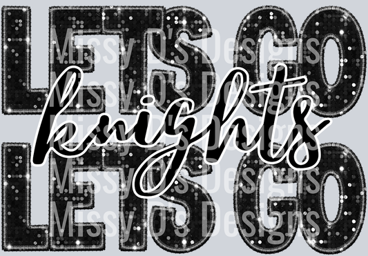lets go knights black