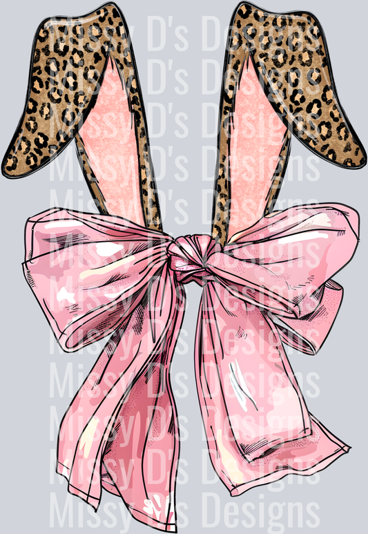 leopard ears bow