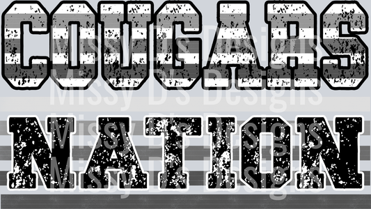 Monotone Stripes COUGARS