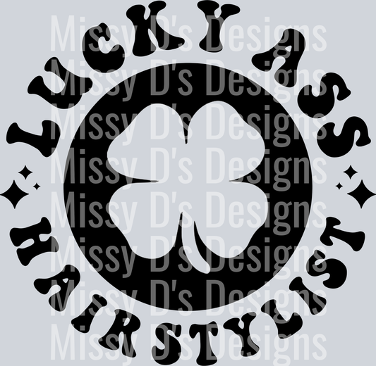 Lucky Ass Hairstylist Pocket Design