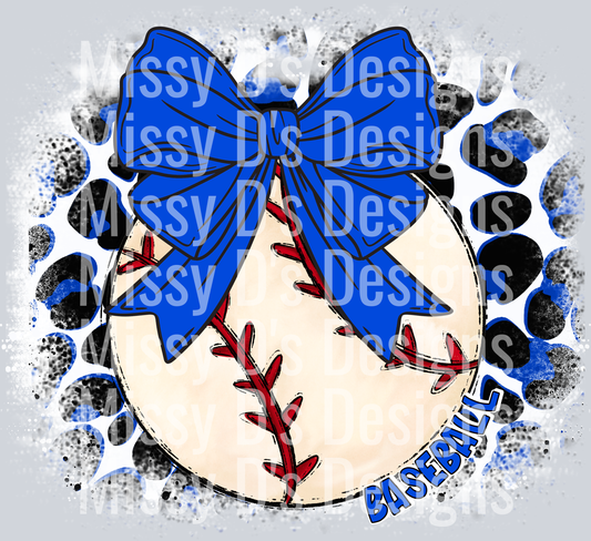 Leop baseball blue