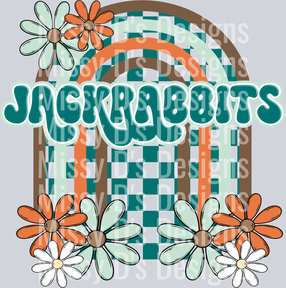 floral arch jackrabbits