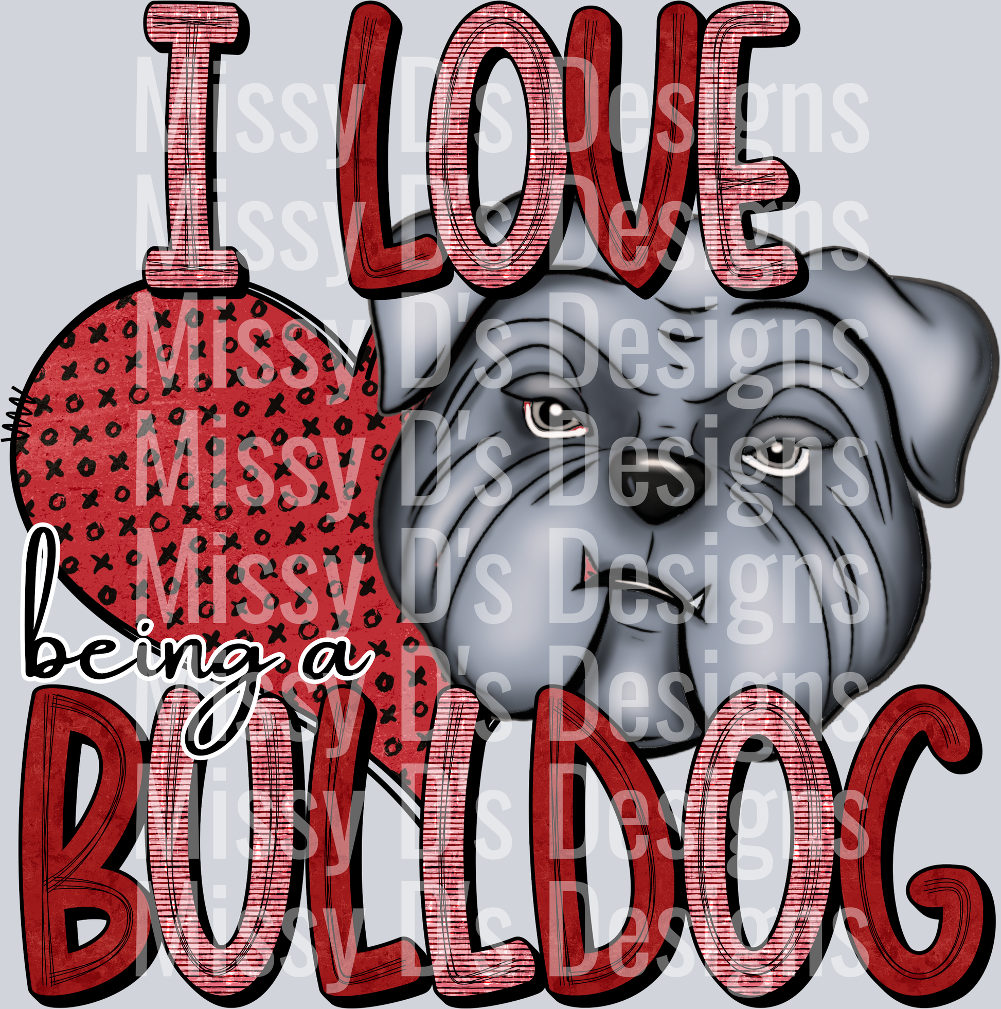 I love bulldog red