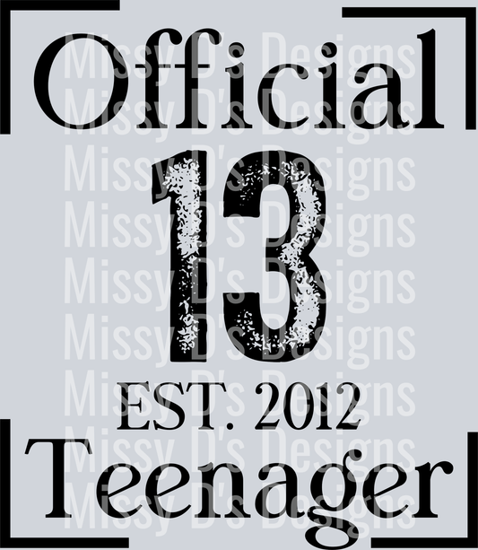 official 13 birthday