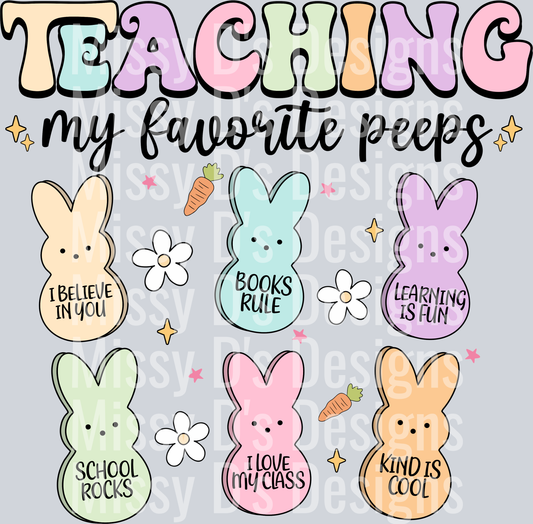 teaching my favorite peeps easter