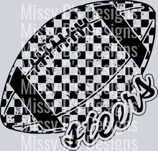 CheckeredFootballSteersBlack
