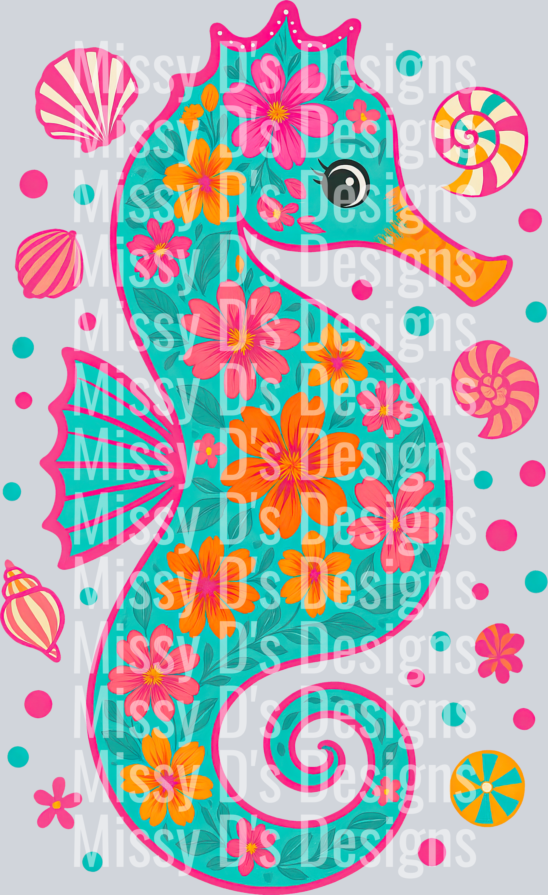 Seahorse Floral