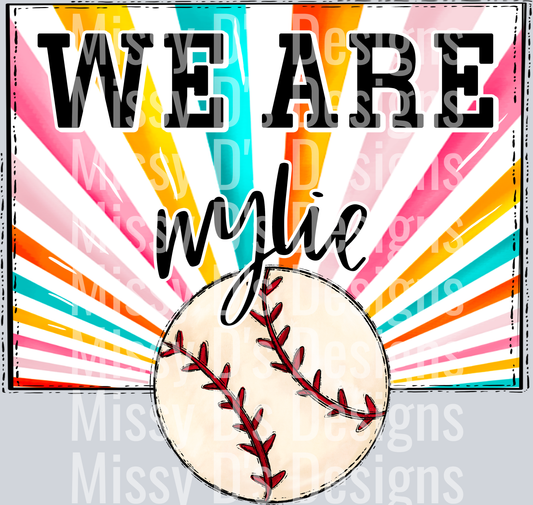 sunburst WE ARE wylie baseball