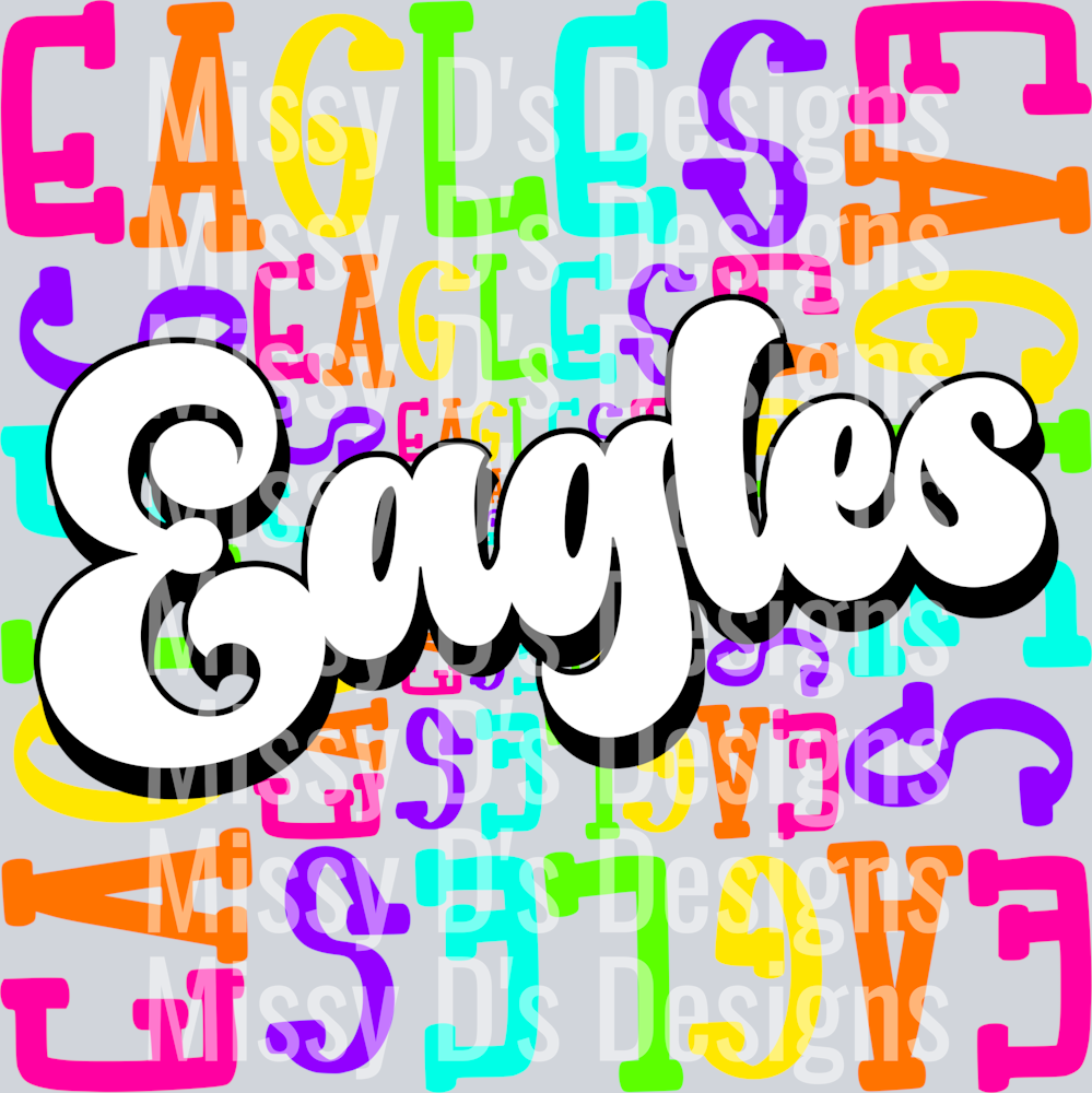 Rainbow Mascot Eagles