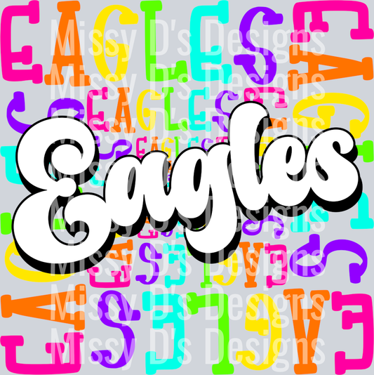 Rainbow Mascot Eagles