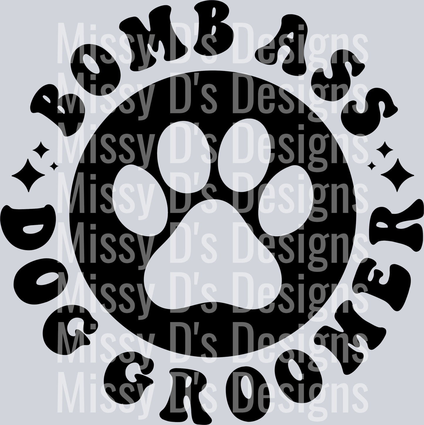 Somebodys Bomb Ass Dog Groomer Pocket Design