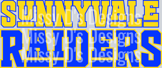 funky font sunnyvale raiders