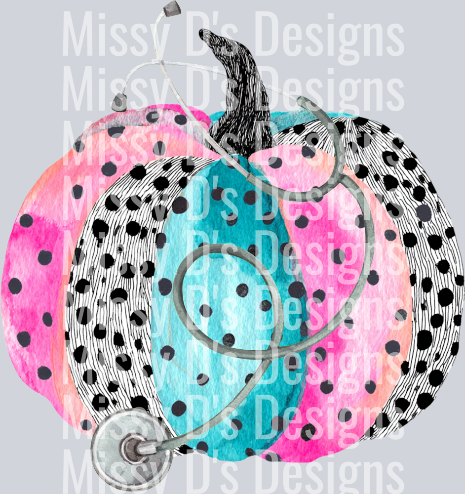 dotted pumpkin stethoscope 300dpi