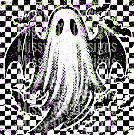 DISTRESSEDCHECKEREDGHOSTIEGRUNGE