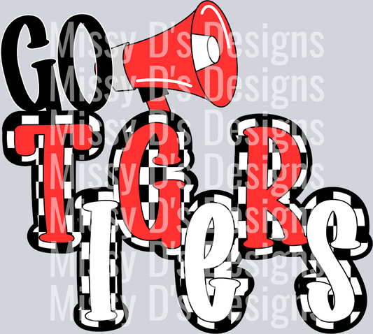 go tigers red white black