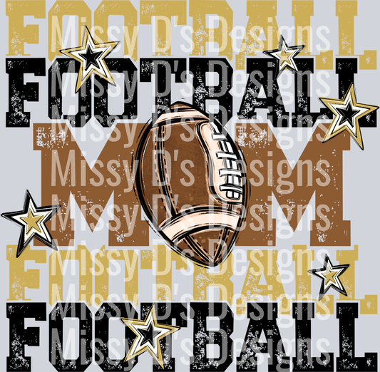 FootballMomVGBlk