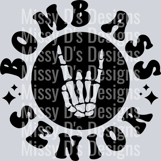 Bomb Ass Senior 2023 Pocket Design