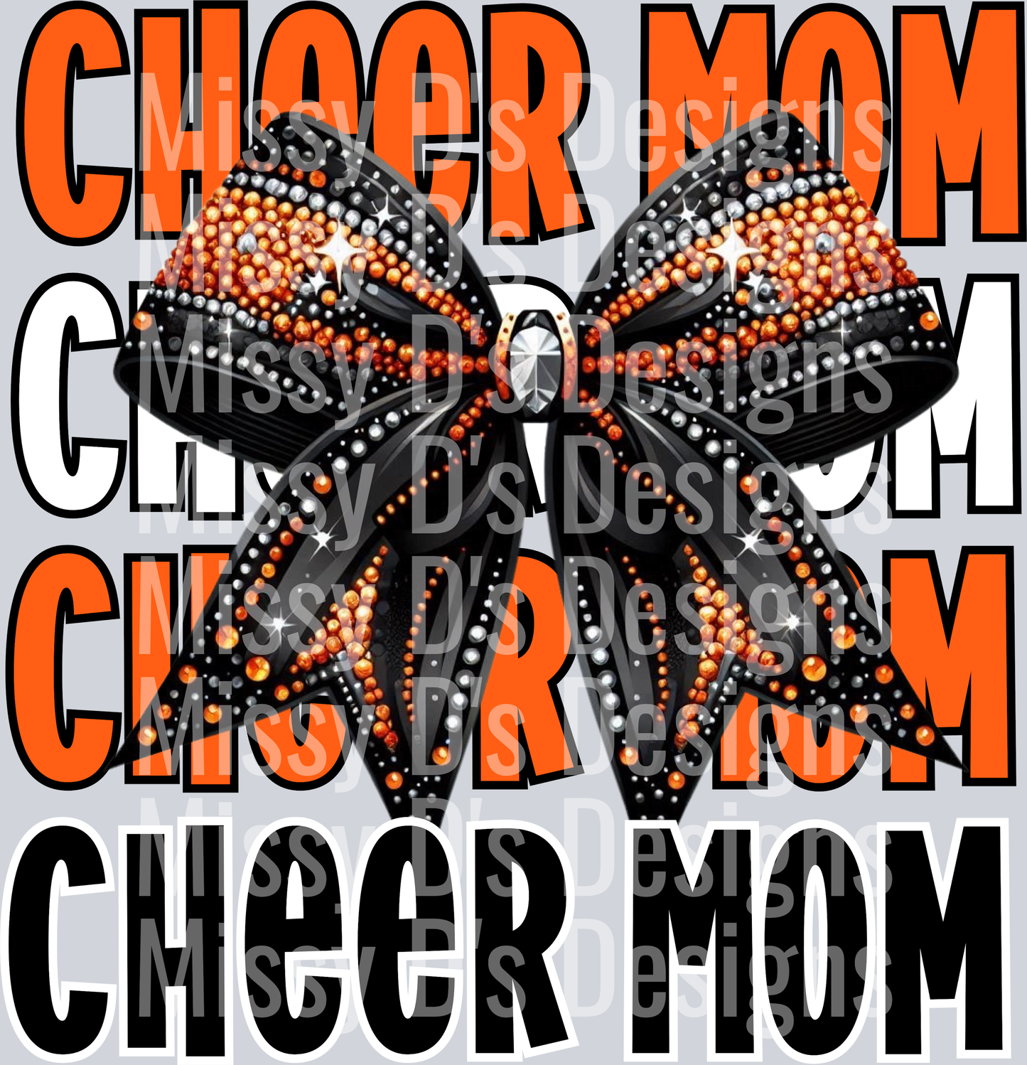 Cheer mom orange