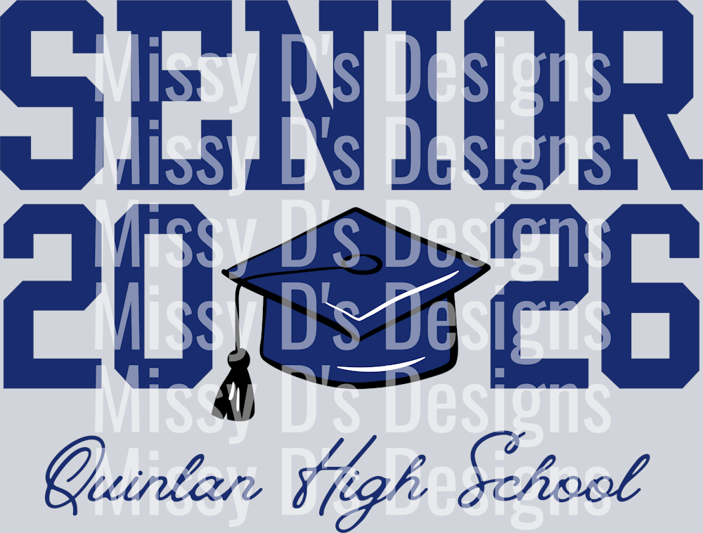 senior 2026 cap quinlan high school