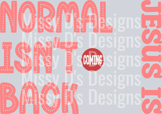 normalisntcomingbackJesusisPINK