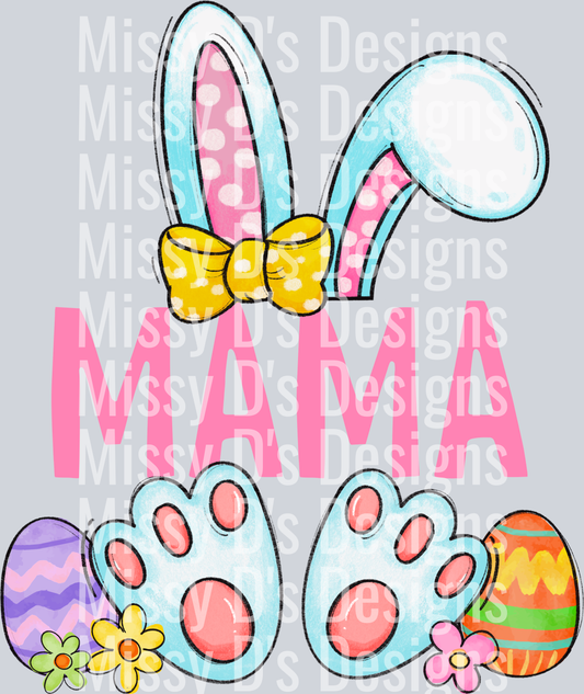 Easter family, mama bunny