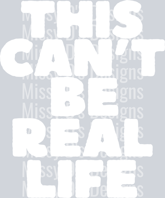 CANT BE REAL LIFE WHITE