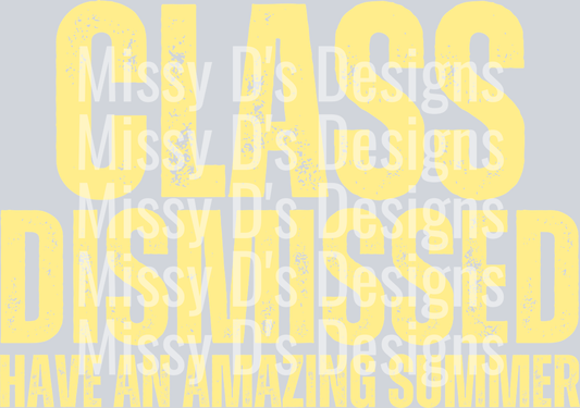 class dismissed yellow