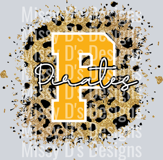 Leopard Splatter P Pirates Gold