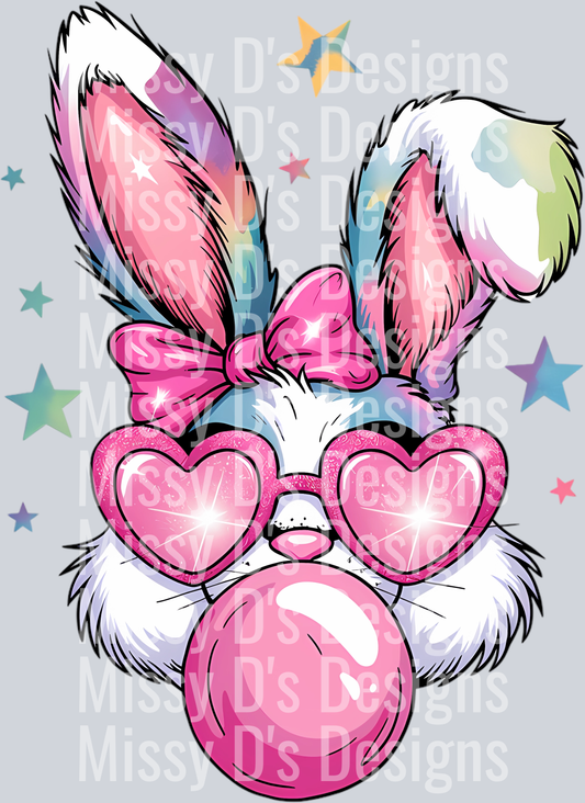 bubble blowing bunny