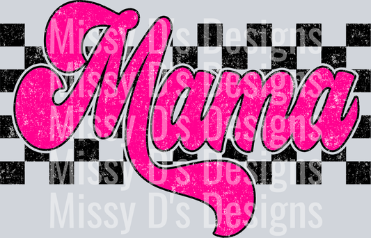 Pink Checkered Mama