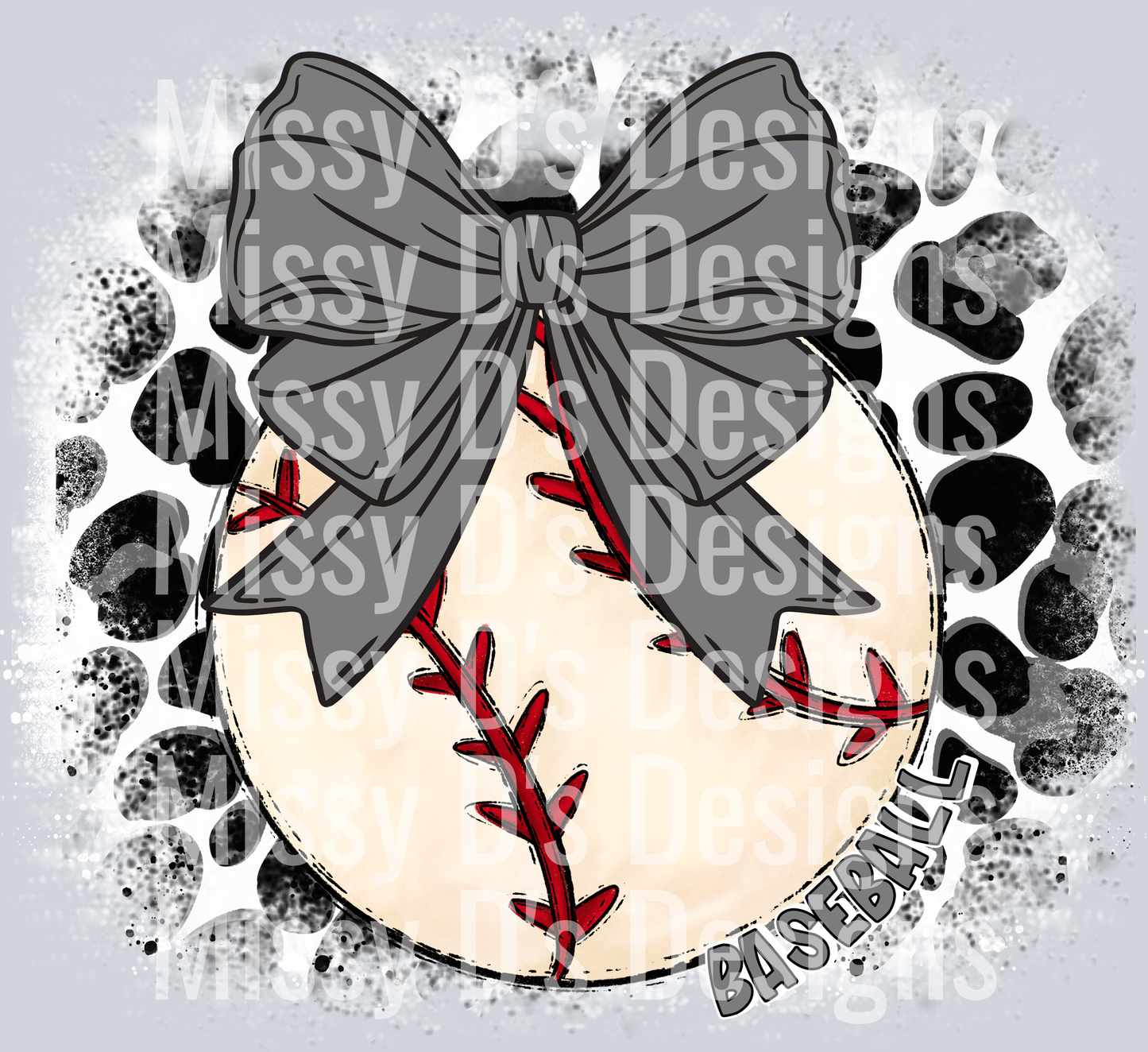 Leop baseball grey
