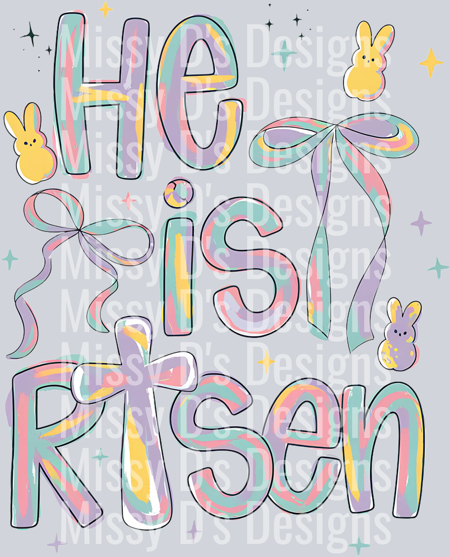 He is risen png, Retro easter png