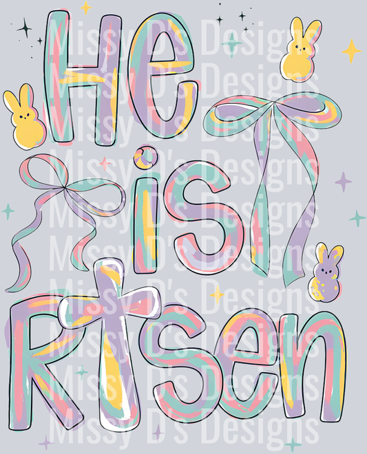 He is risen png, Retro easter png