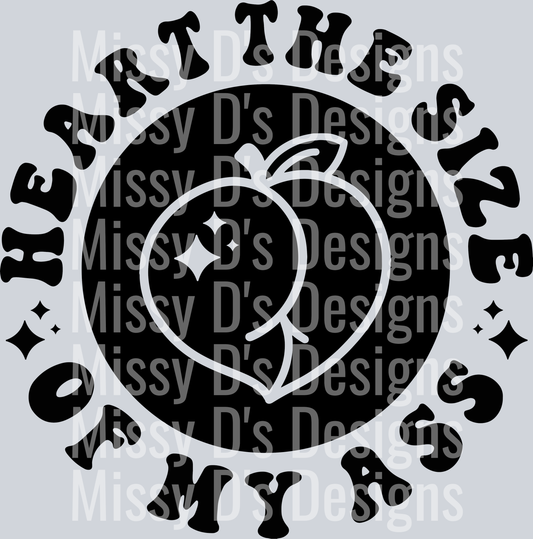 Heart The Size Of My Ass Pocket Design