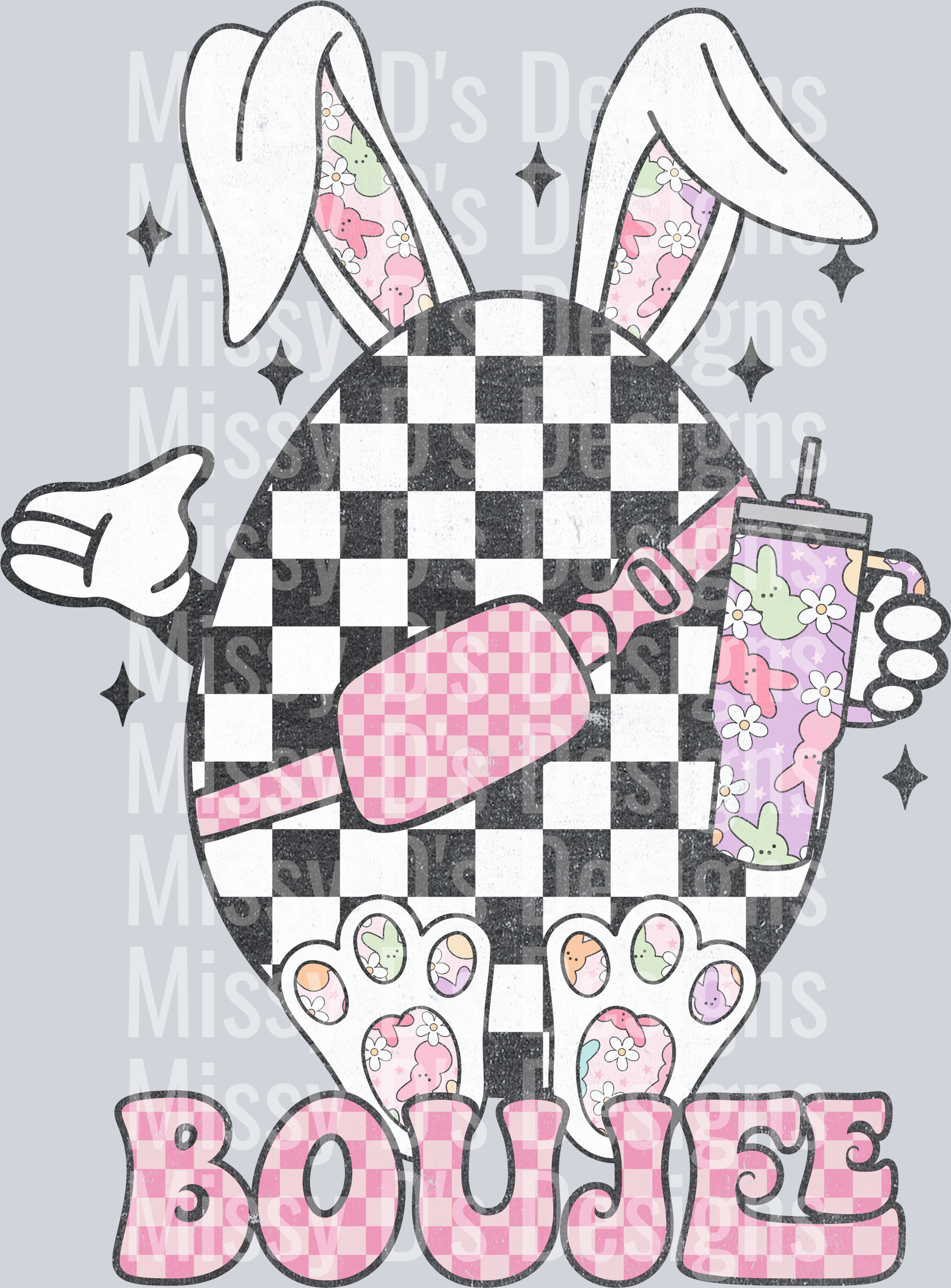 Boujee Easter Checkered