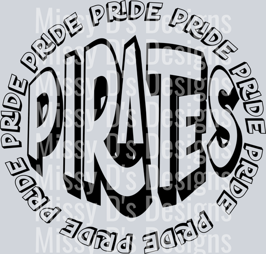 PRIDE ROUND Pirates Black