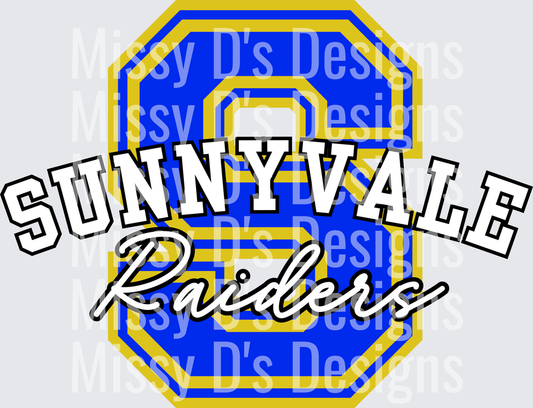 large varsity sunnyvale raiders