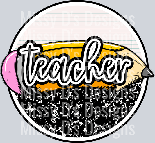 school paper teacher black