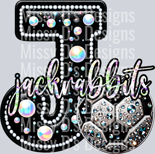 leather Intial jackrabbits socer