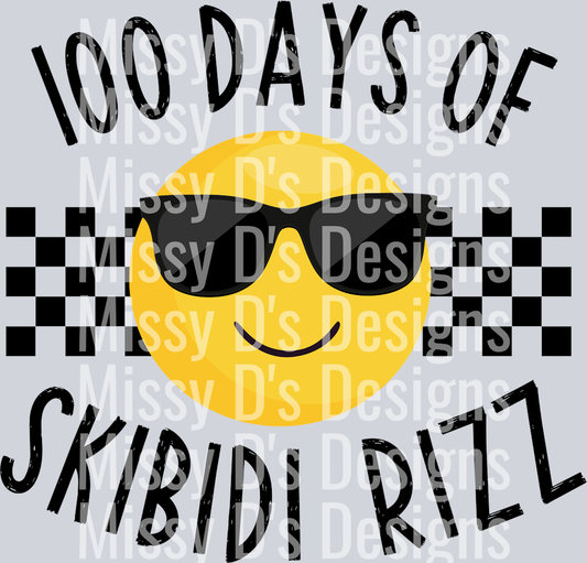 100 Days of Skibidi Rizz300dpi
