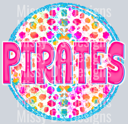 PiratesPinkCTDGlitterCircleFrame