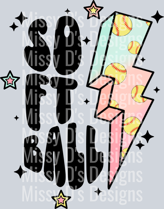 Softball_Black_Plain