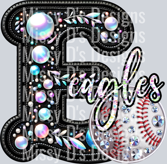 leather baseball eagles