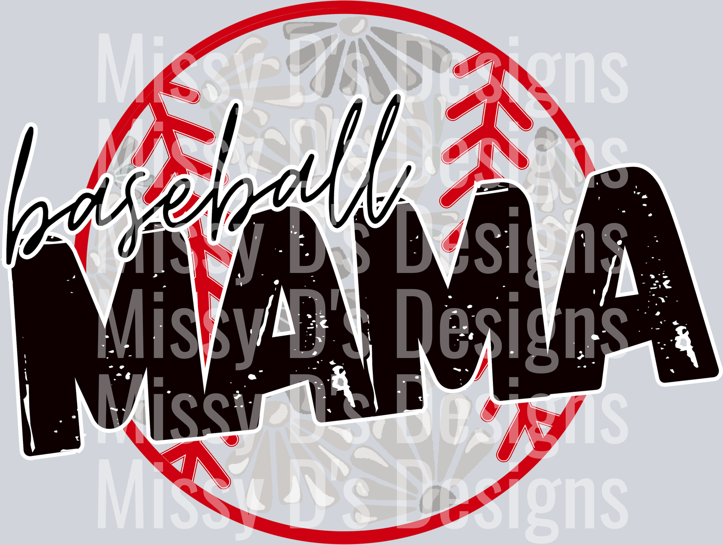 baseball mama flower
