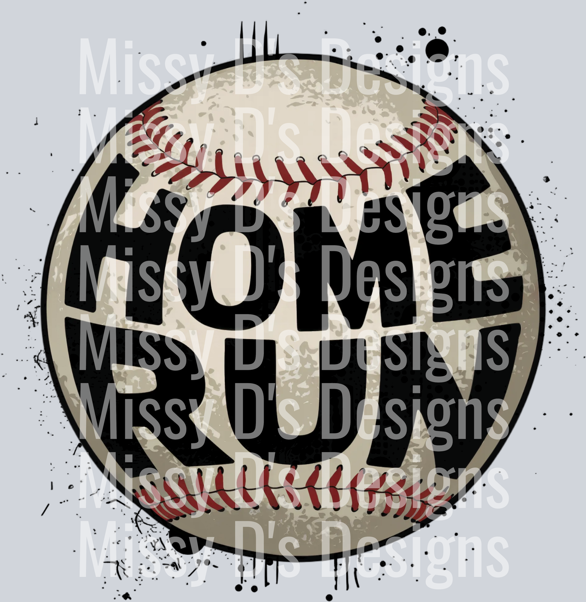 Baseball_Home_Run black splash