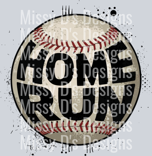 Baseball_Home_Run black splash
