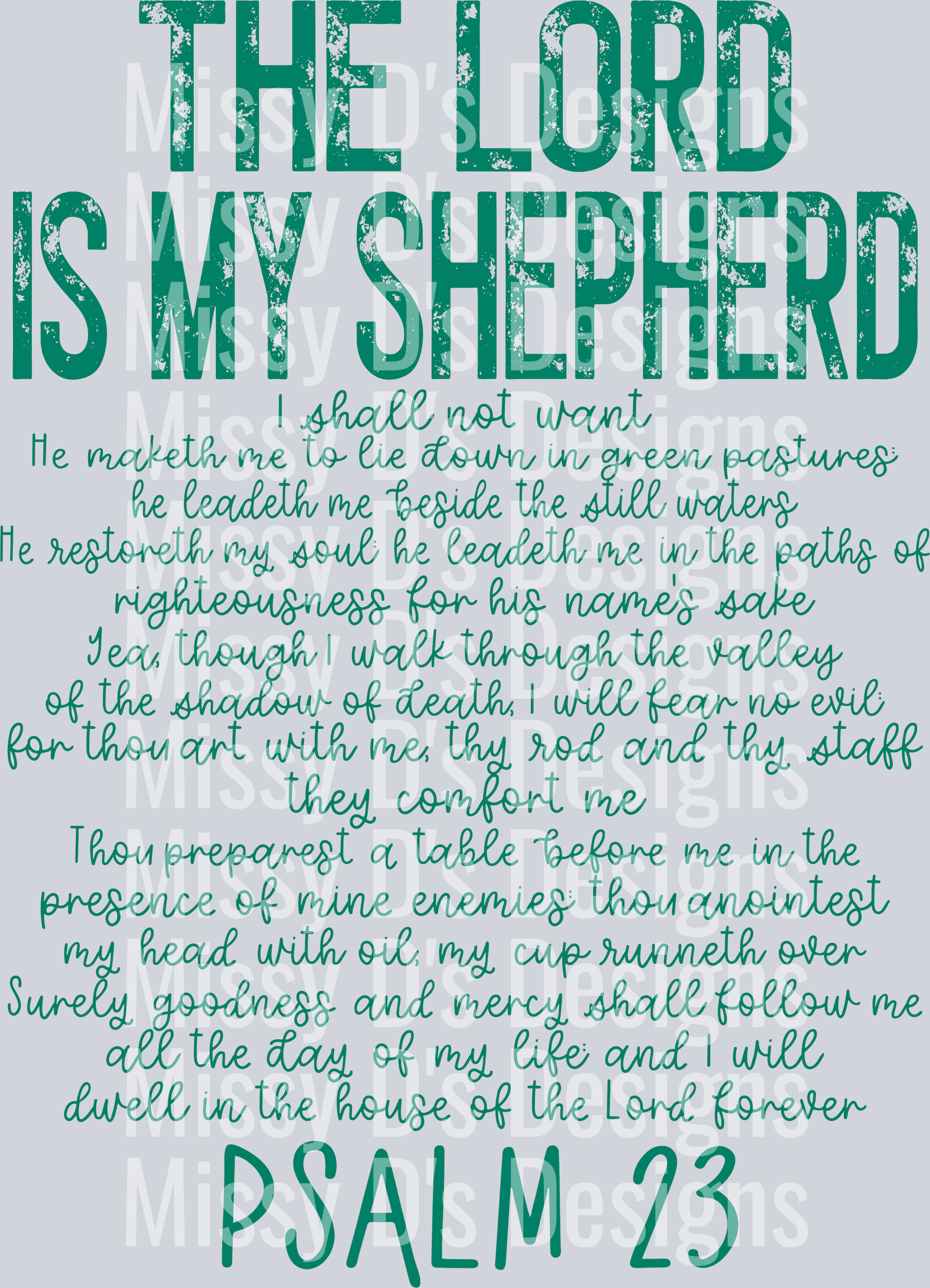 psalm23theLordTEAL