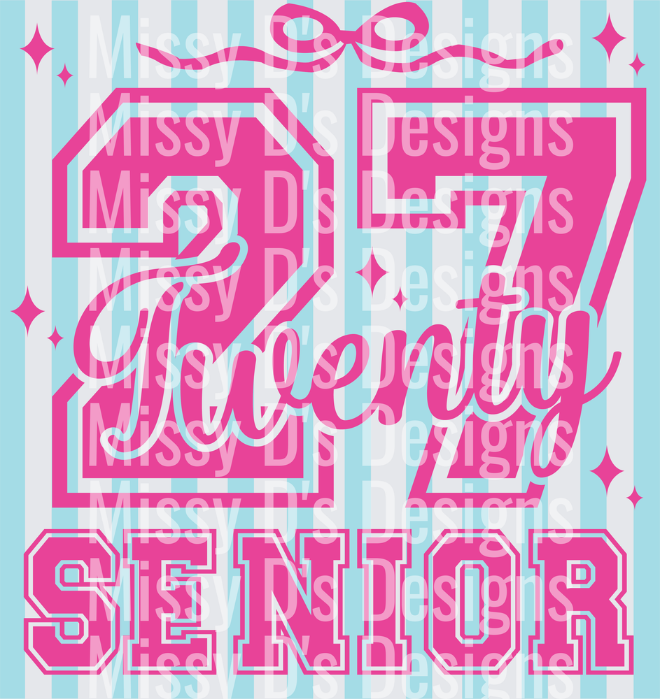 senior 2027 striped
