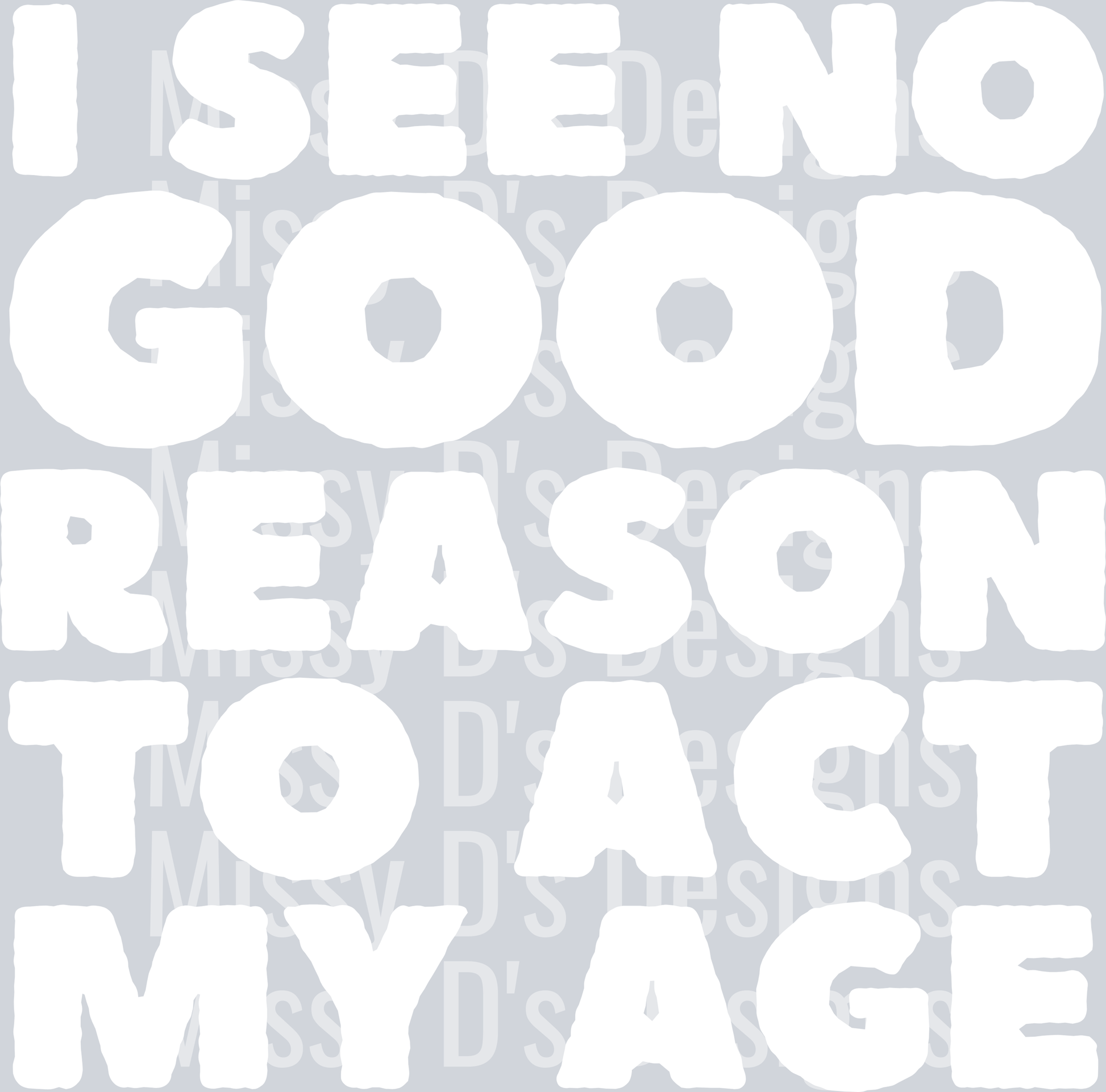 no good reason white